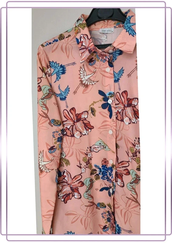Blouse met bloemenprint maat S – photo 3